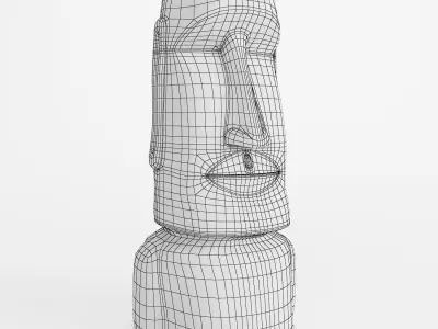 Moai statue 3D model