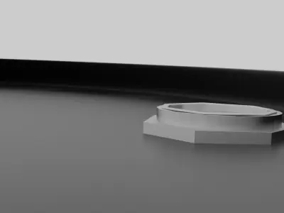 Barrel metal for oil Free low-poly 3D model