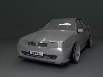 Proton Saga LMST Low-poly 3D model