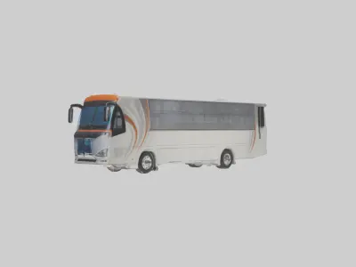 Tour Bus Model 1 Low-poly 3D model