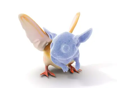 Sugar Glider Plush model pack Low-poly 3D model