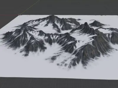 Snow Mountain Free 3D model