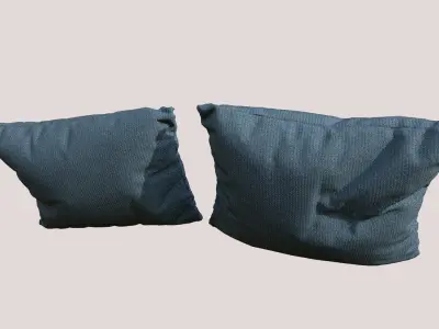 2 Pillow Set Pack 3D model