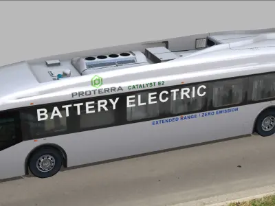 Proterra electric 40 Foot Transit Vehicle Low-poly 3D model