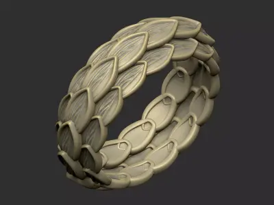 Art leave design queen king princess 3D print model