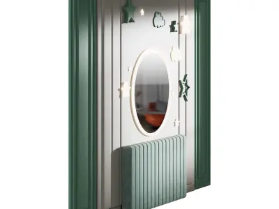 Kids wall panell 6 3D model