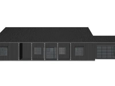 Barndominium House 030 Low-poly 3D model