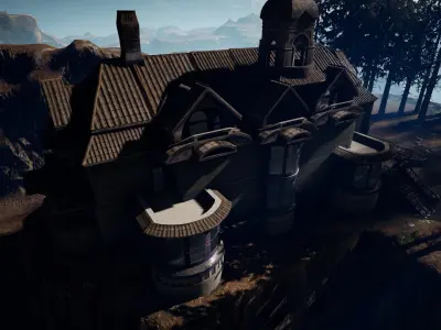 Horror House Pack Creepy Free low-poly 3D model