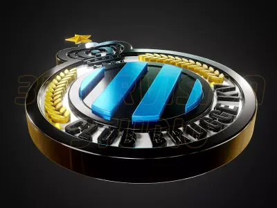 Club Brugge logo - Cinematic - 3D print 3D model