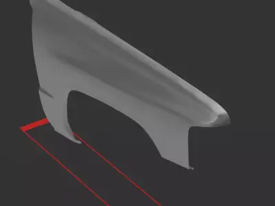 Toyota Hilux Front fender 84-88 3D print model