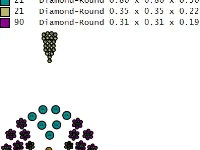 Royal Mandala Gem Pendant 3D print model