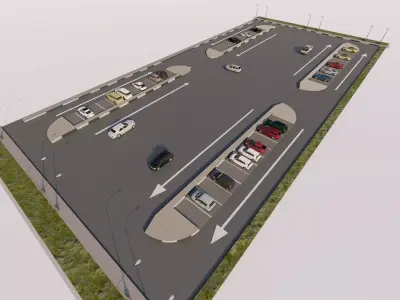 Parking-Parking Lot 3D model