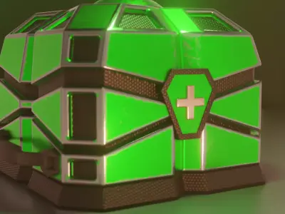 Sci-Fi Game asset Kit Low-poly 3D model 3D model