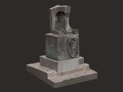 3D Model of Statue by Josep Maria Subirachs in Girona 3D model