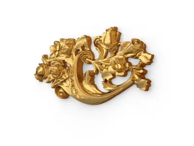 Classic carved decor ornament 376 3D model