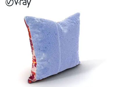 Colorful Decorative Pillow Model Pack Low-poly 3D model