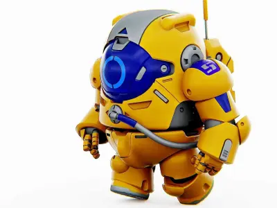 AMONG US CHARACTER-E  Rigged for Unreal Engine - Unity - MIXAMO  3D model