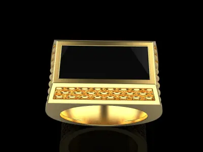 Signet ring model 1021 3D print model