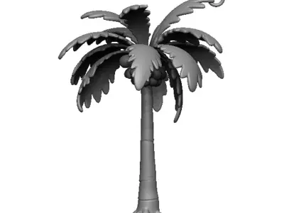 palm pendant 3D print model