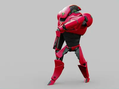 BATTLE DROID AHILOSH  Rigged for Unreal Engine - Unity - MIXAMO 3D model