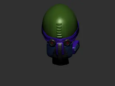 Gas mask helmet  3D model purchase