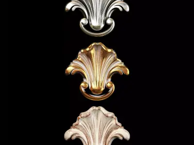 Classic carved 056 3D model