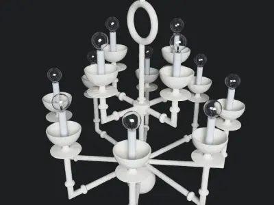 Draper Chandeliers 3D model