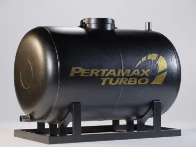 Fuel Tank 251x150x150 Low-poly 3D model