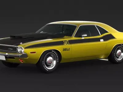 1970 Dodge Challenger TA 3D model