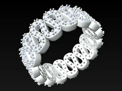 Diamond Ring - Womens Rings - N311320 3D print model