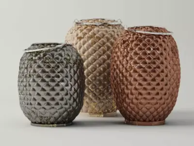 Pineapple Lanterns 3D model