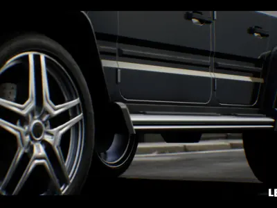 SUV 01 Driveable  Animated  Realistic Low-poly 3D model