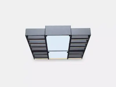 HAVSTA Storage combination w glass doors Low-poly 3D model