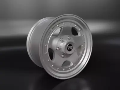 American Racing AR23 Low-poly 3D model