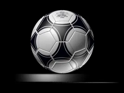 Official 1982 FIFA World Cup Adidas Football on stand Free 3D model