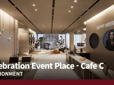 Celebration Event Place - Cafe C 3D model