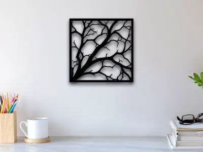 Tree Wall Art 3D print model purchase