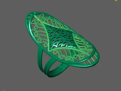 Women Long Ring Ready STL 3DM Models Womens Ring Long models 3D print model