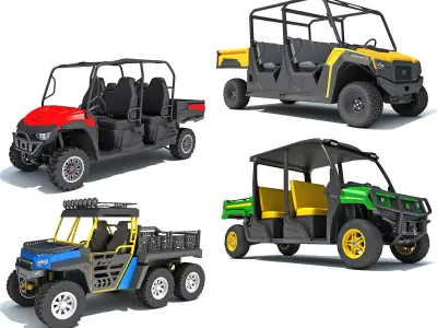 UTV Utility Vehicle Collection 3D Model Pack