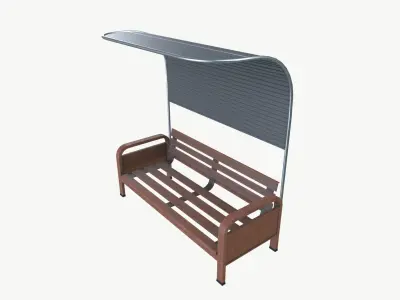 Bench Low-poly 3D model purchase