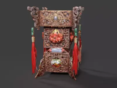 Chinese palace lantern   3D model 2