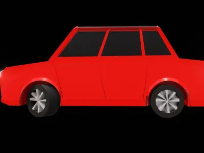 High-Quality Low Poly vehicle 3D Model for Games and Animations Low-poly 3D model