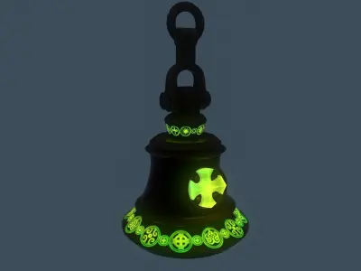 big bell Low-poly 3D model