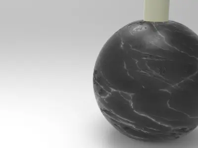 Bally Candlestick Low-poly 3D model