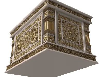 Chest 05 White Low-poly 3D model
