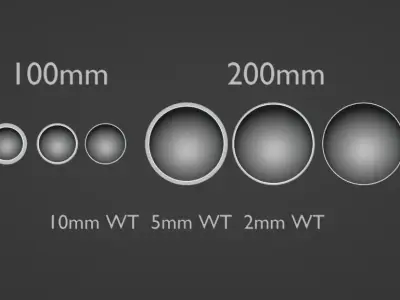 Half sphere bowl dome capsule set slip sand casting 3D print model