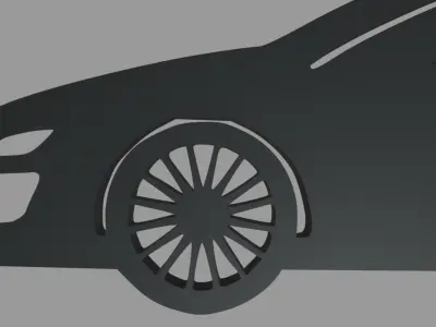 Audi R8 Key Ring Chain 3D print model