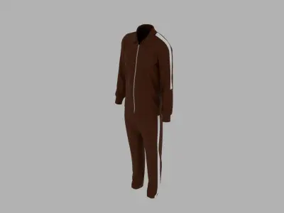 Sport Suit Low-poly 3D model 5