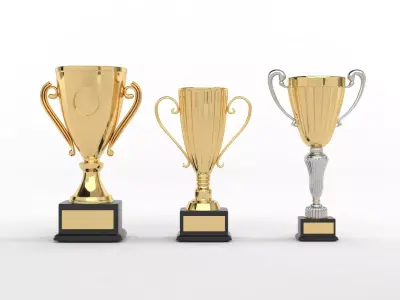 Cups Trophy 3D model 16
