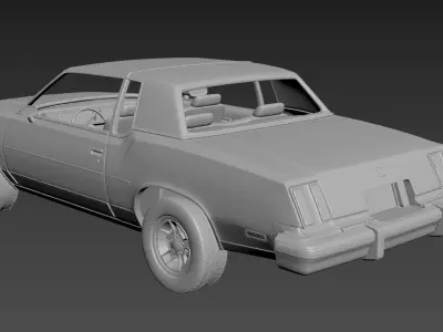 Oldsmobile Cutlass Supreme 1980 3D print model